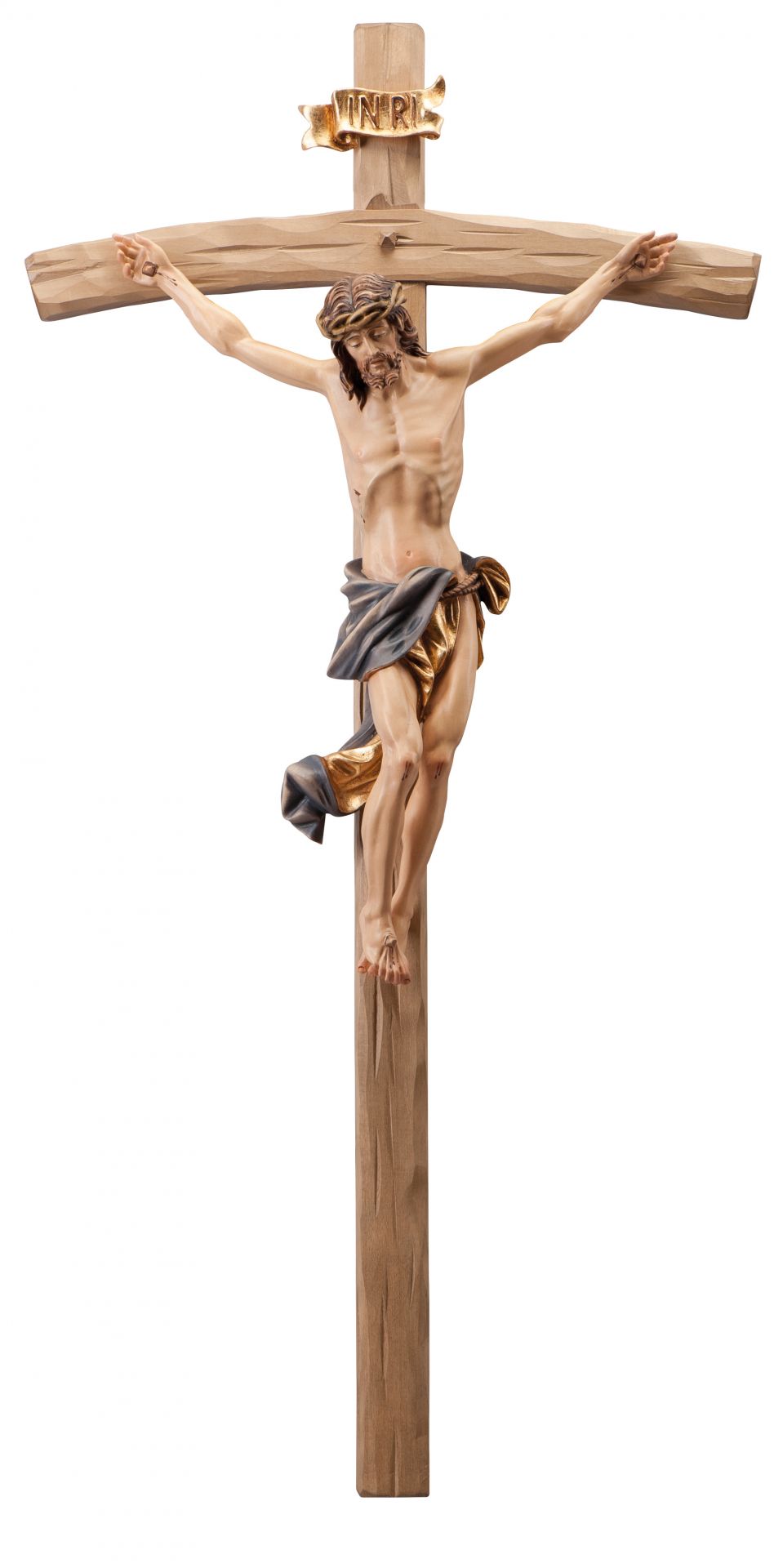 Christus Am Kreuz Aus Holz Geschnitzt